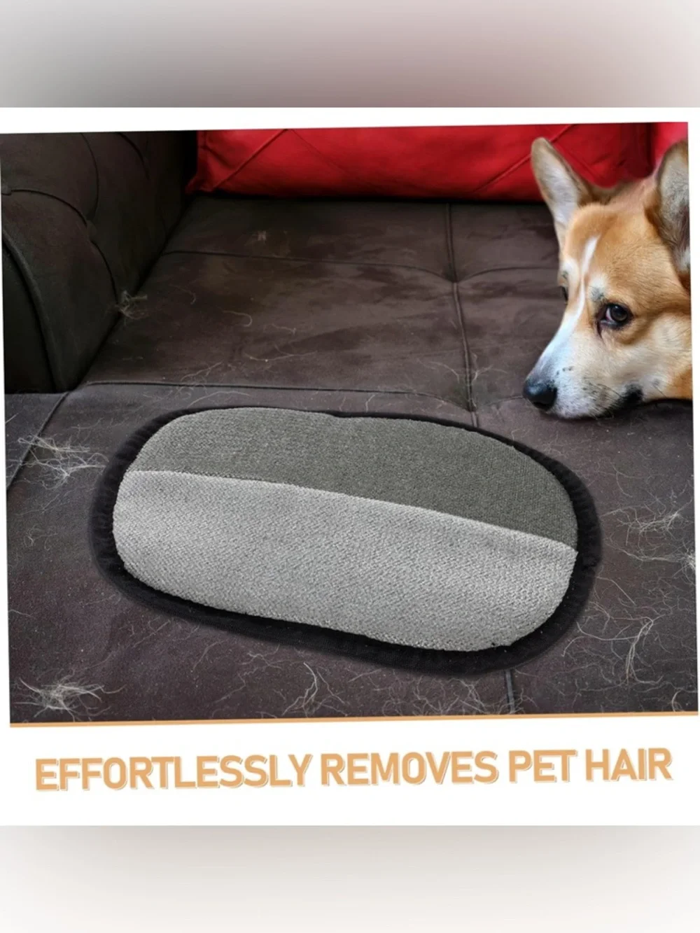 Double-Sided Cat & Dog Hair Removal Glove - Reusable Non-Slip Pet Grooming Mitt